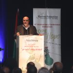 Photo: Rifat Kassis speaks at the opening session of the Kairos Palestine 9th Anniversary Conference in Bethelem.