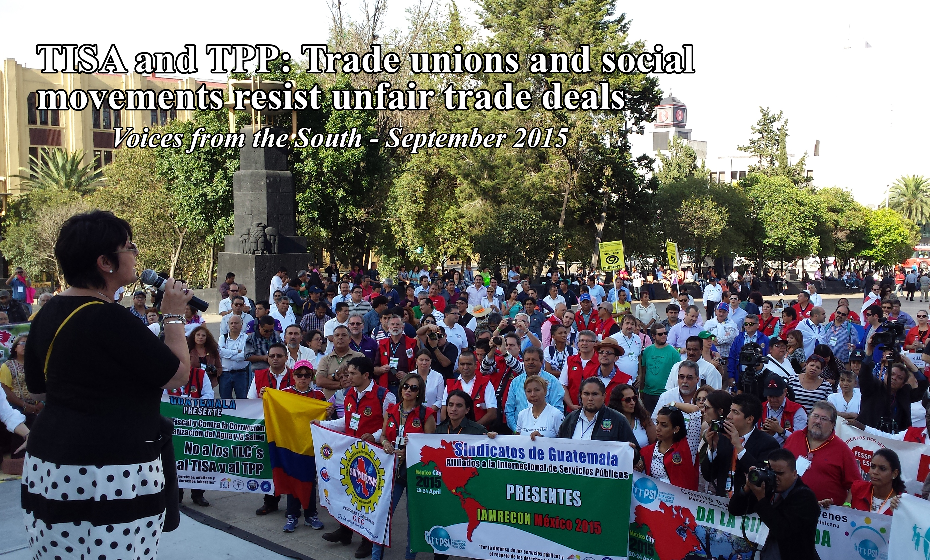 TISA and TPP: Trade unions and social movements resist unfair trade deals