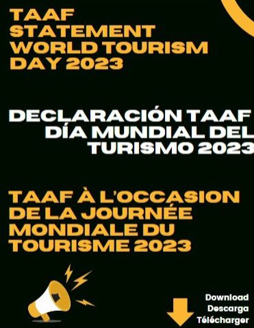 TAAF STATEMENT WORLD TOURISM DAY 2023